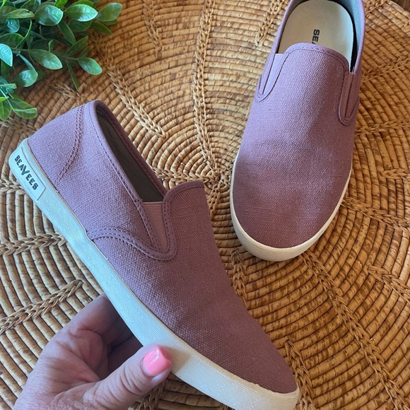 {SeaVees} Baja Slip On Standard Sneakers in “Vintage Wash Linen” - Picture 4 of 14
